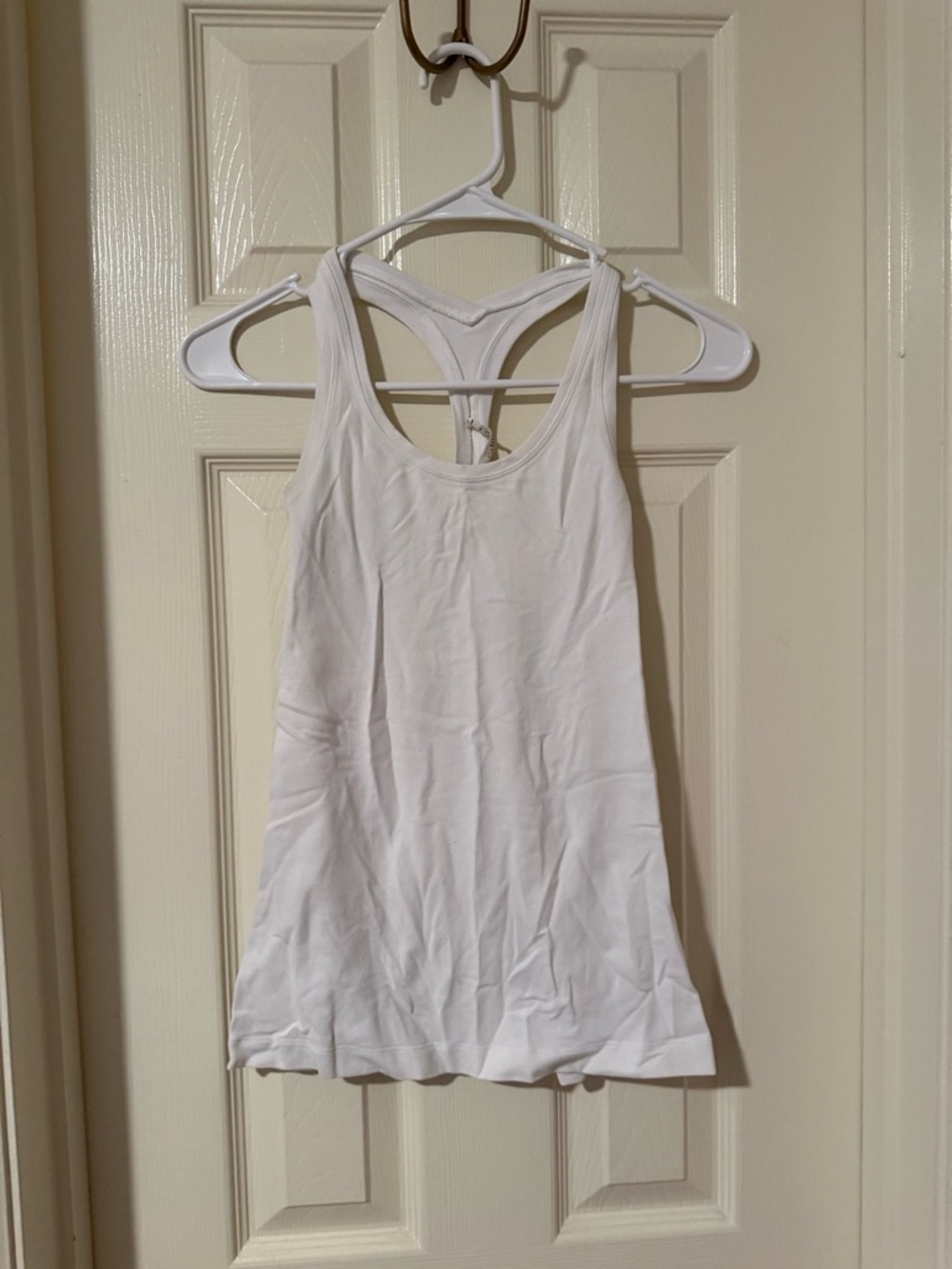 lululemon athletica White Racerback Tank with Strappy Back